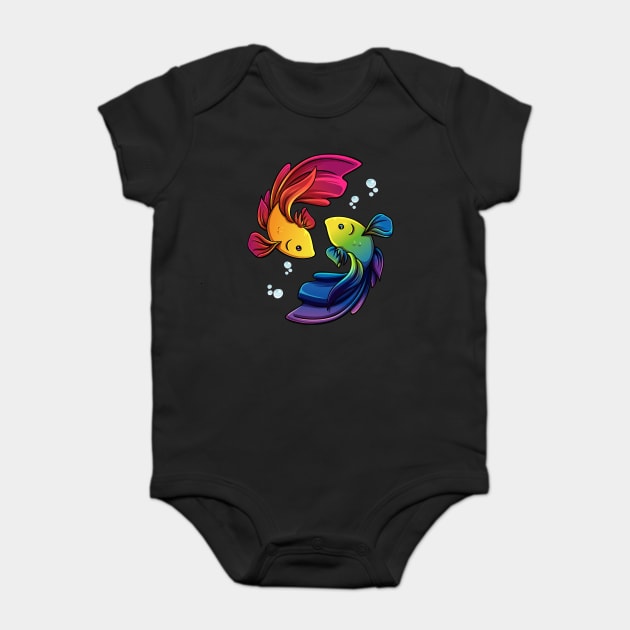 Betta Fish Ballet Baby Bodysuit by GoshWow®